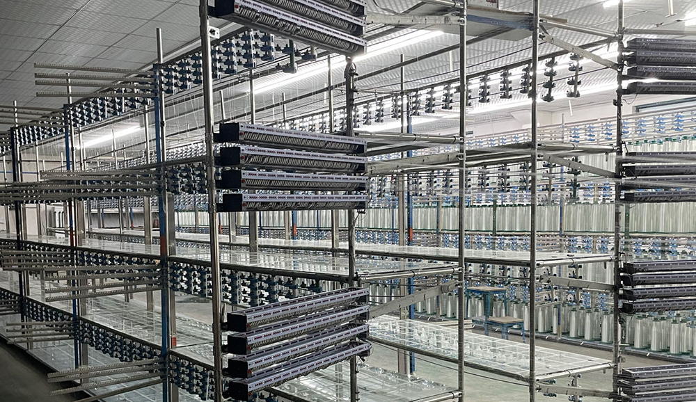 整經紗架客戶現場