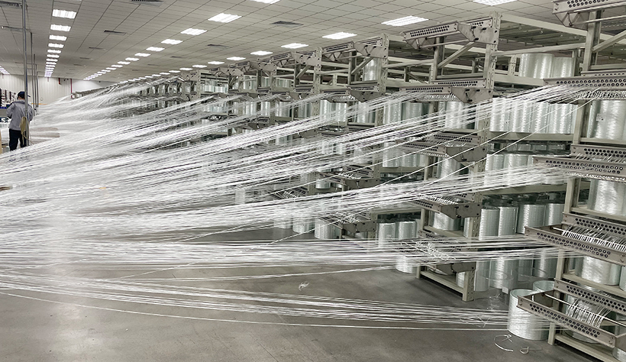 織布紗架客戶現場